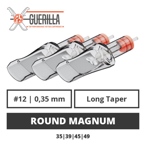 THE INKED ARMY - Guerilla Tattoo Cartridges - Ronde Magnum - 0.35 LT