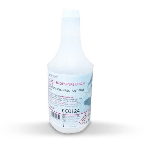 UNIGLOVES - Oppervlakte spray desinfectie PLUS - Fresh - 1000 ml (zonder Sproeikop)