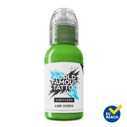 World Famous Limitless - Tattoo Ink - Lime Green 30 ml