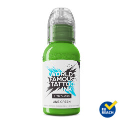 World Famous Limitless - Tatoeage Inkt - Lime Green 30 ml