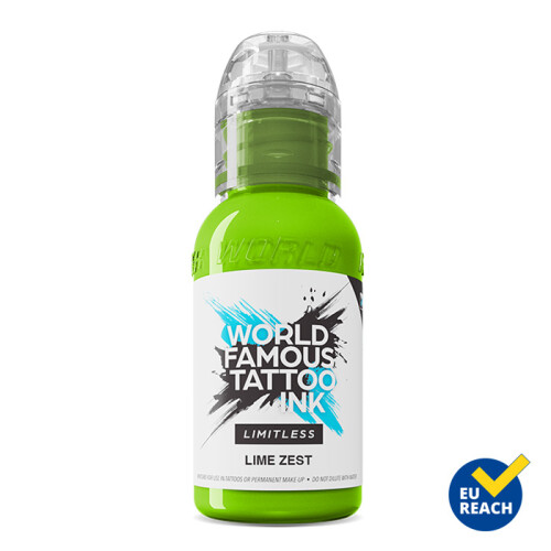 World Famous Limitless - Tattoo Farbe - Lime Zest 30 ml