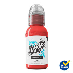 World Famous Limitless - Tattoo Farbe - Coral 30 ml