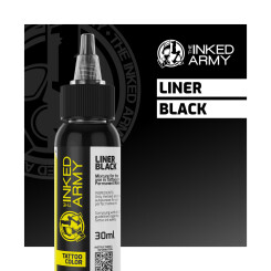 THE INKED ARMY - Tattoo Color - Liner Black - 30 ml