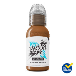 World Famous Limitless - Tatoeage Inkt - Marcos Brown 30 ml