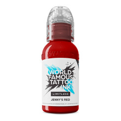 World Famous Limitless - Tatoeage Inkt - Jennys Red 30 ml