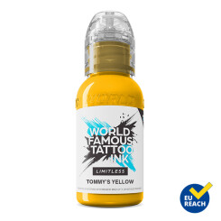 World Famous Limitless - Tatoeage Inkt - Tommys Yellow 30 ml
