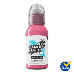 World Famous Limitless - Tatoeage Inkt - Martas Pink 30 ml