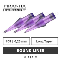 PIRANHA - Tattoo Nadelmodule - Revolution - Round Liner -...