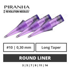 PIRANHA - Tattoo Needle Modules - Revolution - Round Liner - 0,30 LT - 20 pcs.