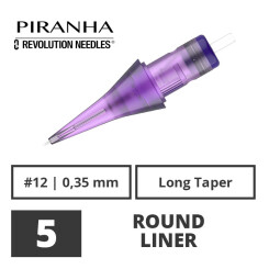 PIRANHA - Tatoeage Naald Modules - Revolution - 5 Round Liner - 0,35 LT - 20 st.