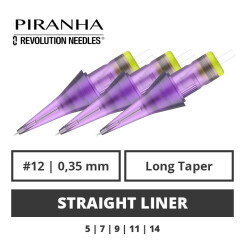 PIRANHA - Tatoeage Naald Modules - Revolution - Straight Liner - 0,35 LT - 20 st.