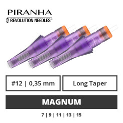 PIRANHA - Tattoo Needle Modules - Revolution - Magnum - 0,35 LT - 20 pcs.