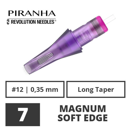 PIRANHA - Tatoeage Naald Modules - Revolution - 7 Magnum Soft Edge - 0,35 LT - 20 st.