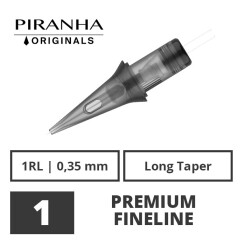 PIRANHA - Tattoo Needle Modules - Originals - 1 Fineliner - 0,35 LT - 20 pcs.