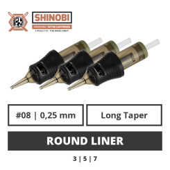 THE INKED ARMY - Shinobi Cartridges - Round Liner - 0,25 LT