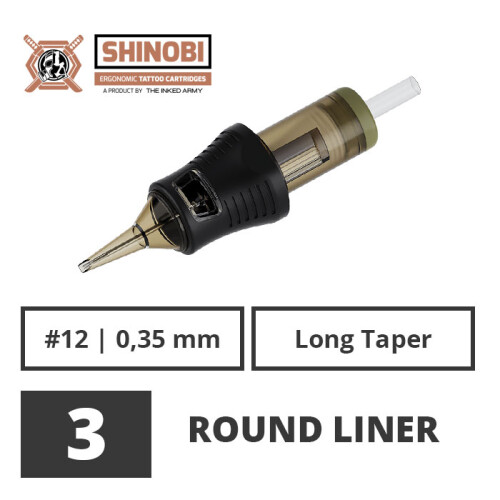 THE INKED ARMY - Shinobi Cartridges - 3 Round Liner -...