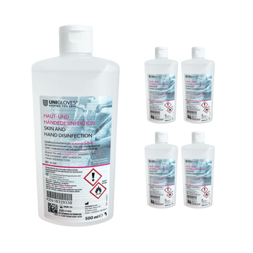 UNIGLOVES - Händedesinfektion - Gebrauchsfertig - 5...