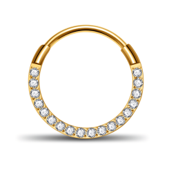 Piercing Clicker - Set Crystals - 0,8 x 8 mm