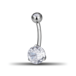 Bananabell Bauchnabelpiercing - 2 Kristalle - 1,6 x 10 mm