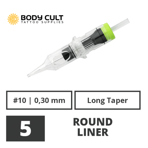 BODY CULT - Tattoo Cartridges - 5 Round Liner 0,30 LT -...