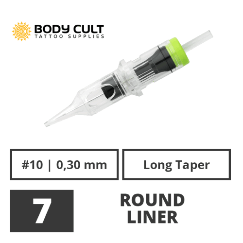 BODY CULT - Tattoo Cartridges - 7 Round Liner 0,30 LT -...
