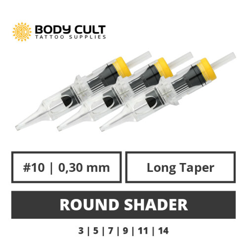 BODY CULT - Tattoo Cartridges - Round Shader 0,30 LT - 10 Stk.