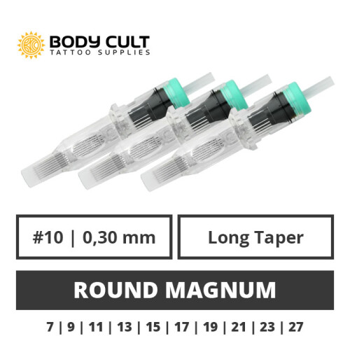 BODY CULT - Tattoo Cartridges - Round Magnum 0,30 LT - 10...