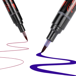 DUAL COLOR - Tattoo Marker - Red and Purple Color