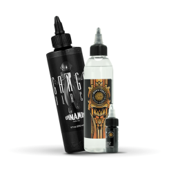 Dynamic - Tattoo Color Bundle - Ganga Black 240 ml with...