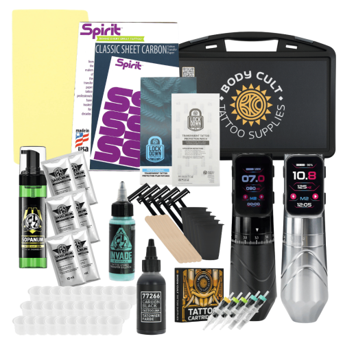 Tattoo Starter Kit - mit Koffer - Black & Grey Set...