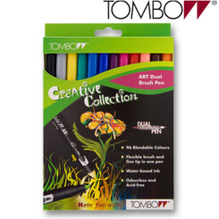 TOMBOW -  Brush Pen - Set 12 Primary Colors - Discounted Item