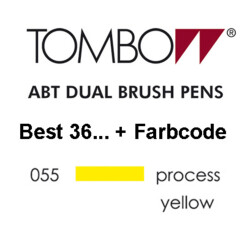 TOMBOW - ABT Dual Brush Pen - Process Yellow