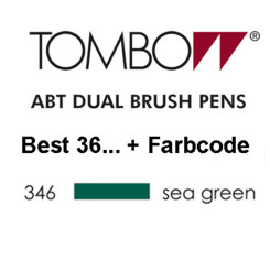 TOMBOW - ABT Dual Brush Pen - Zeegroen