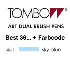 TOMBOW - ABT Dual Brush Pen - Hemelsblauw