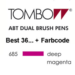 TOMBOW - ABT Dual Brush Pen - Diep Magenta