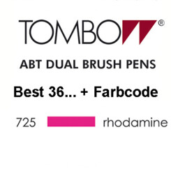 TOMBOW - ABT Dual Brush Pen - Rhodamine Red
