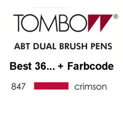 TOMBOW - ABT Dual Brush Pen - Crimson