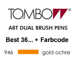 TOMBOW - ABT Dual Brush Pen - Goudoker