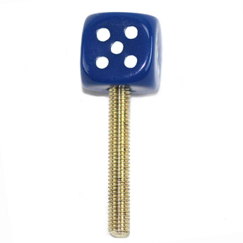 Silber mit Würfel - blau