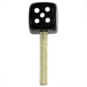 Silber mit Würfel - schwarz