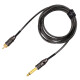 SNAKE KING - Tattoo RCA Cable with Stainless Steel Jacket - Straight - 210 cm