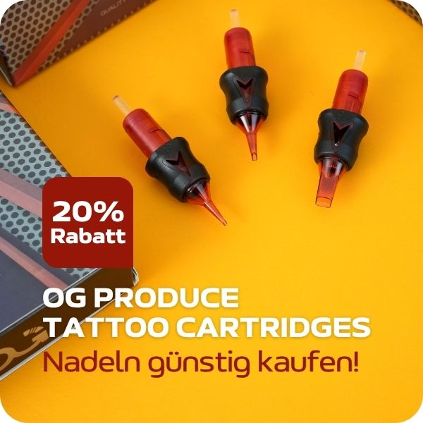 OG PRODUCE tattoo cartridges with 20 percent discount for precise cartridge needles in studio use