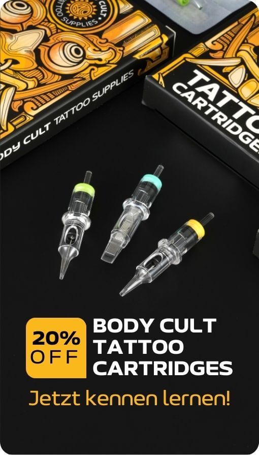 BODY CULT Tattoo Cartridges mit 20 Prozent Rabatt – professionelle Cartridge-Nadeln für Tattoo-Maschinen