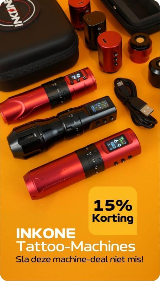 INKONE tattoo machines met 15 procent korting voor draadloze en professionele toepassingen